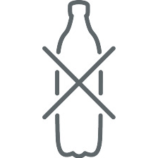 Pas de bouteille plastique