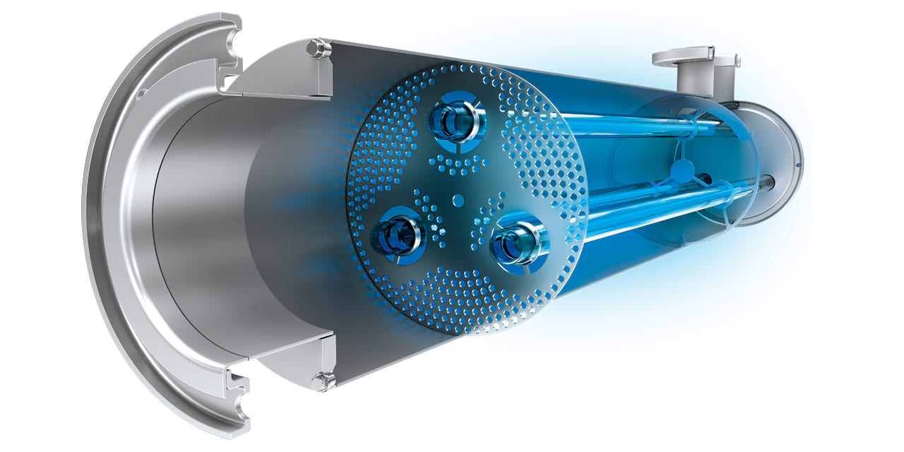 UV Anlage desinfiziert Wasser