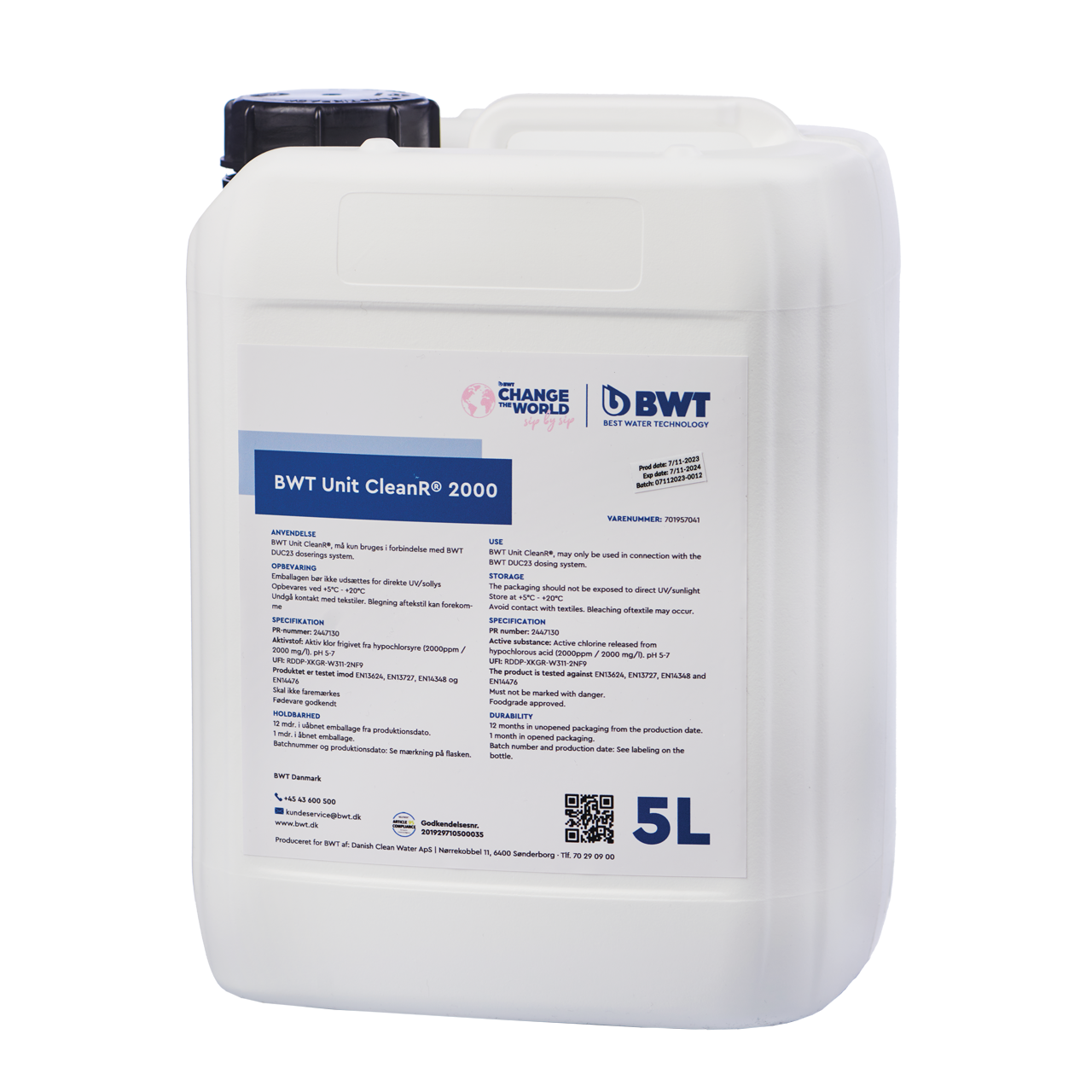 bwt unit cleanR - desinfektionsvæske