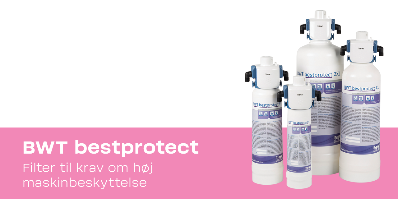 BWT bestprotect vandfilter – ved høje krav til maskinbeskyttelse af kaffemaskiner