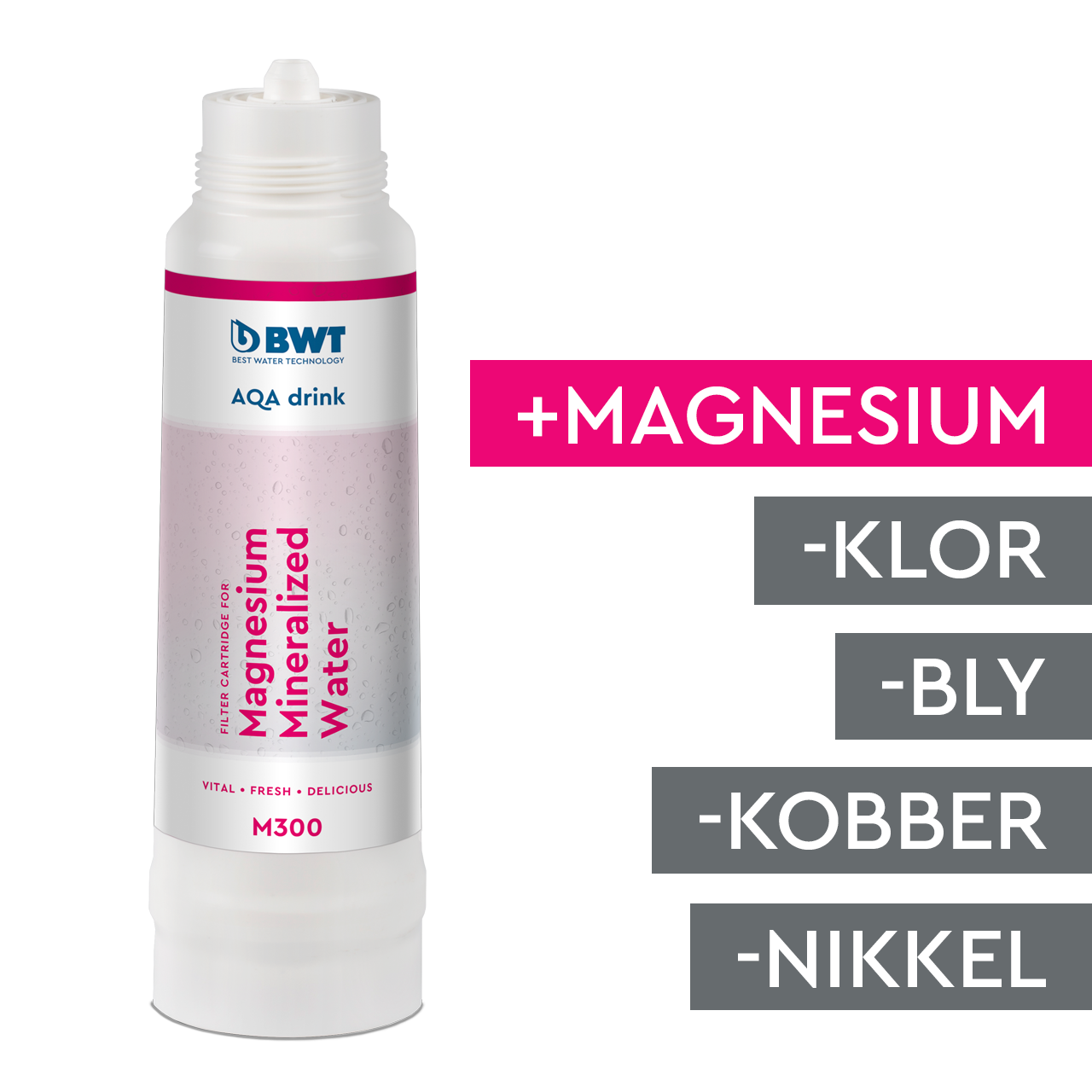 aqa drink, vandfilter, m300, mineralfilter