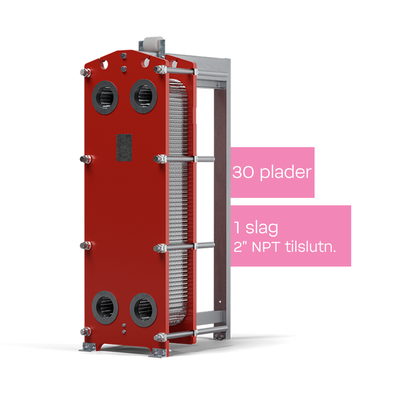 Boltet veksler 1 slag med 30 plader