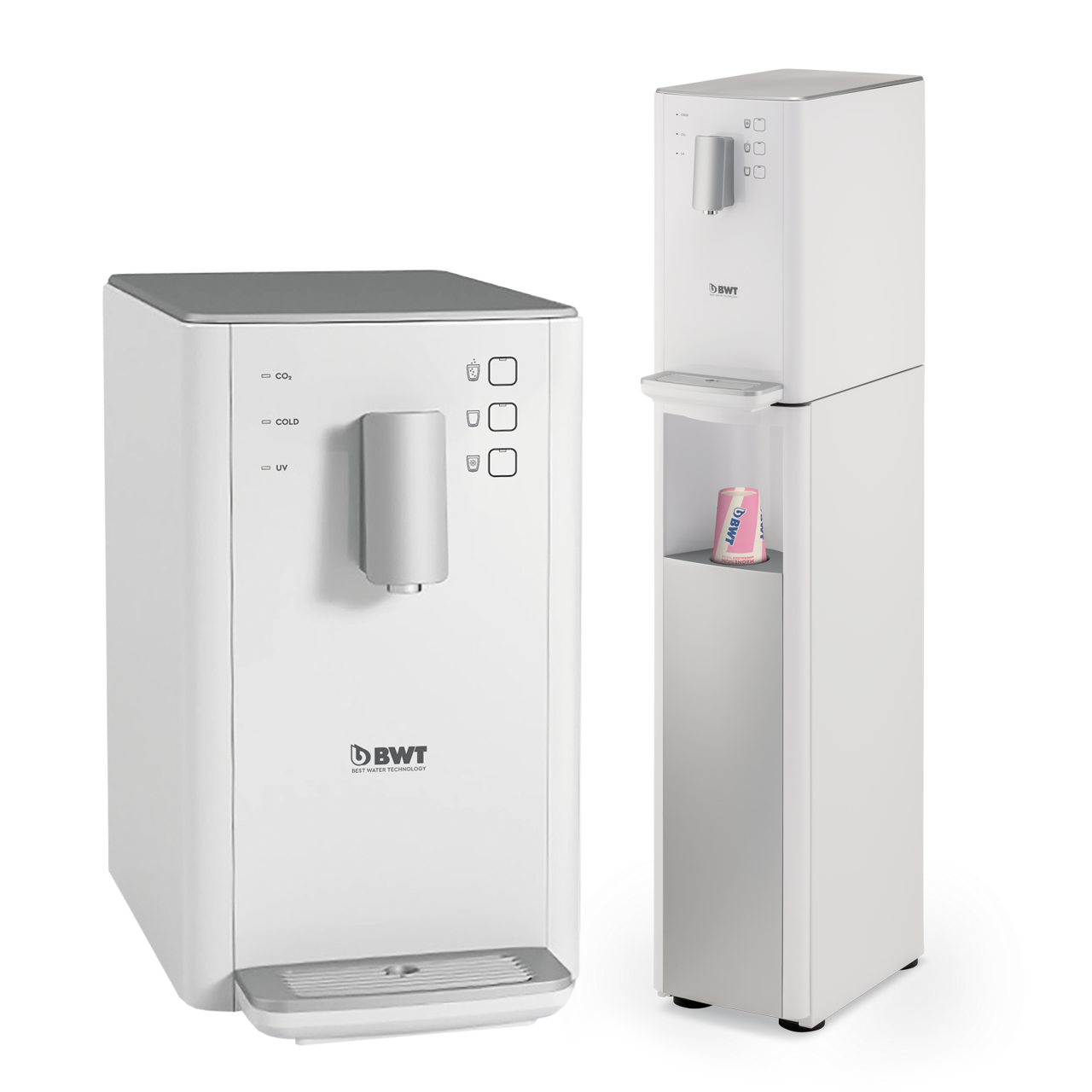 bwt vandautomat som bord- og gulv model