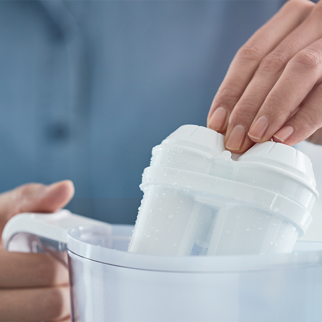 penguin, filterkande, vand, filter