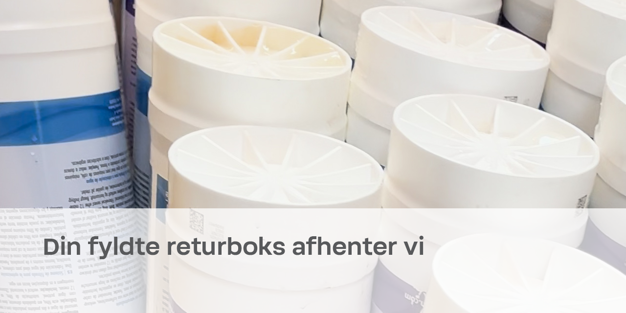 fyldt BWT returboks med kunders brugte best-filtre