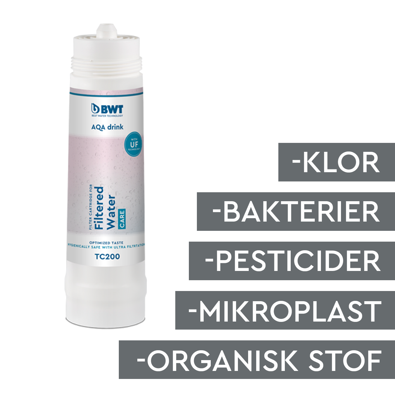 aqa drink, vandfilter, tc200, bakteriefilter