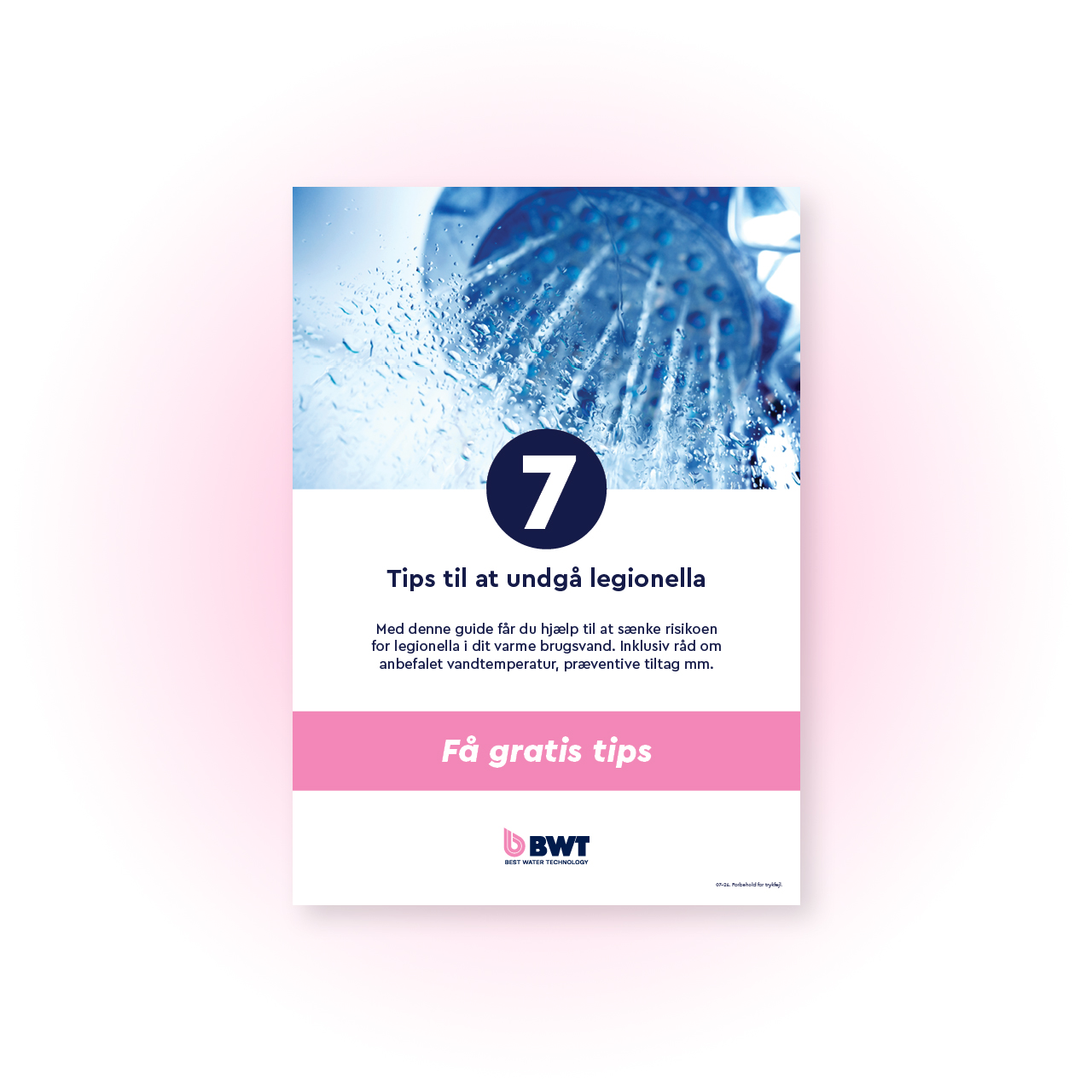 PDF med 7 tips til at undgå legionella