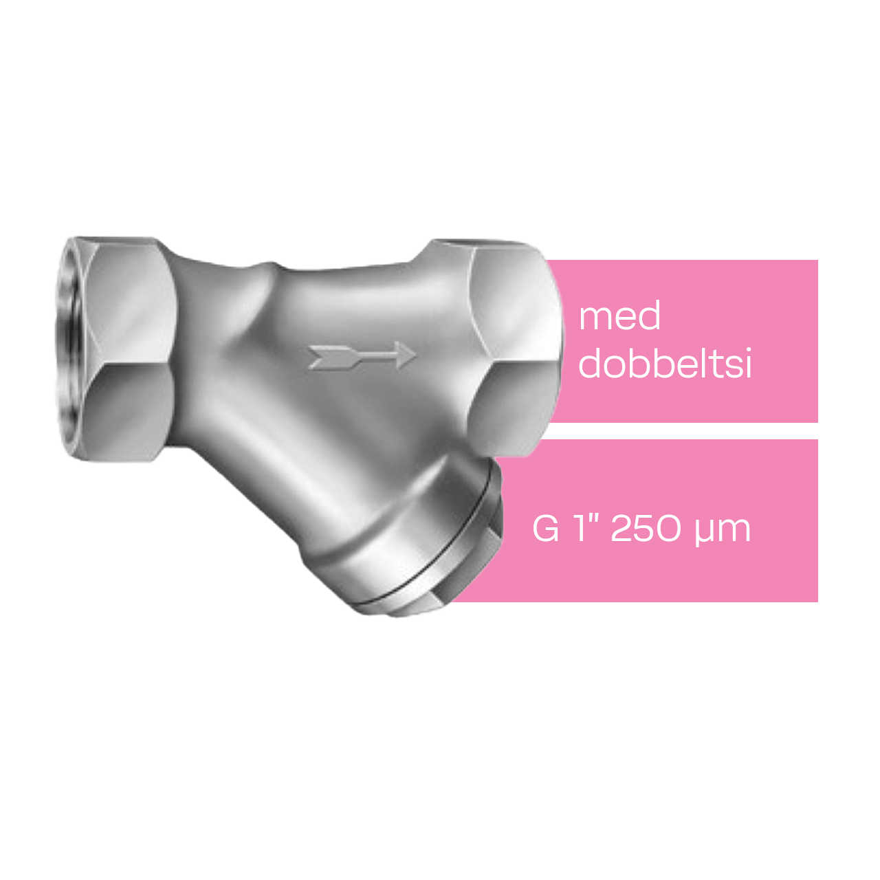 Snavssamler Type 1NI med dobbeltsi G 1"