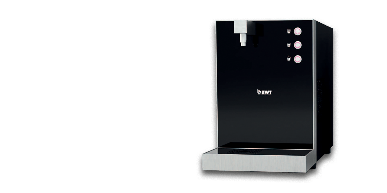 Elegant sort vandkøler som bordmodel