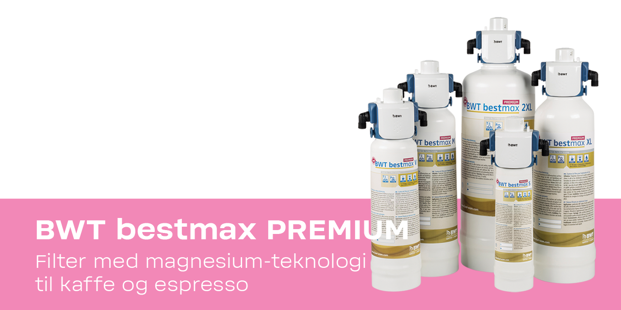 BWT bestmax PREMIUM med magnesium-teknologi til kaffe og espresso