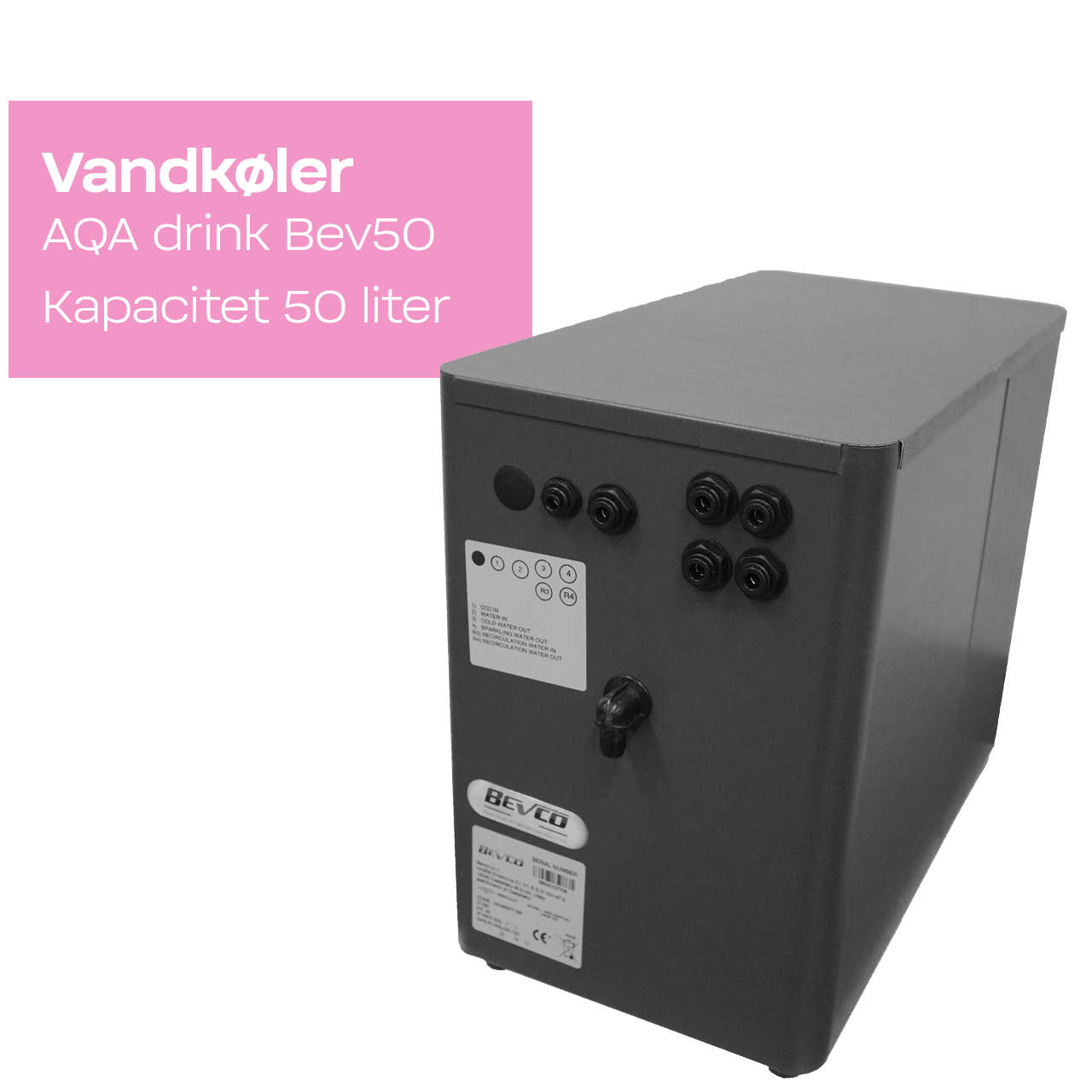 BWT vandkøler Bev50 – 50 liter kapacitet 