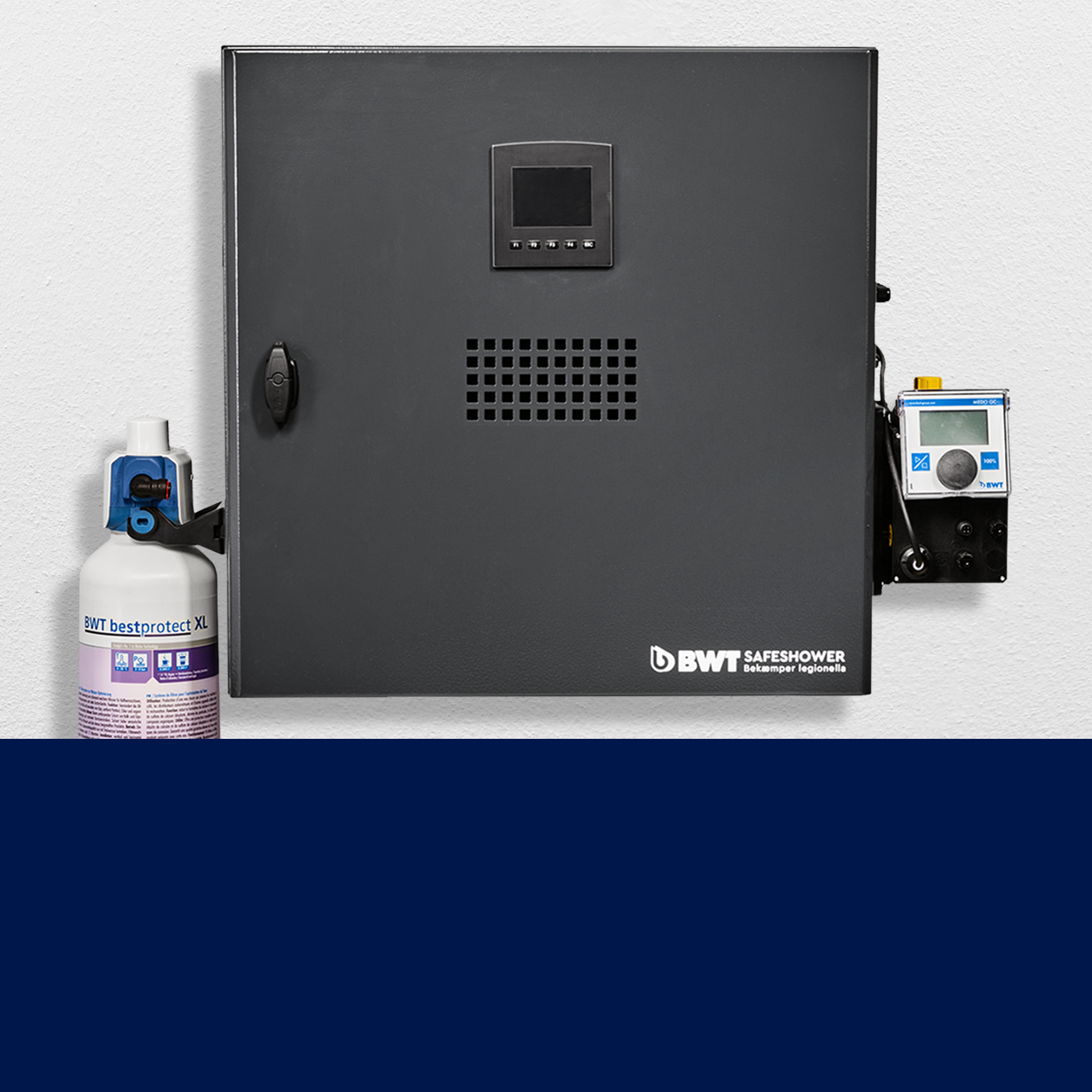 Safeshower og bygning