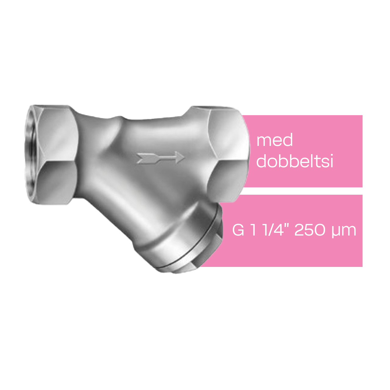 Snavssamler Type 1NI med dobbeltsi G 1 1/4"