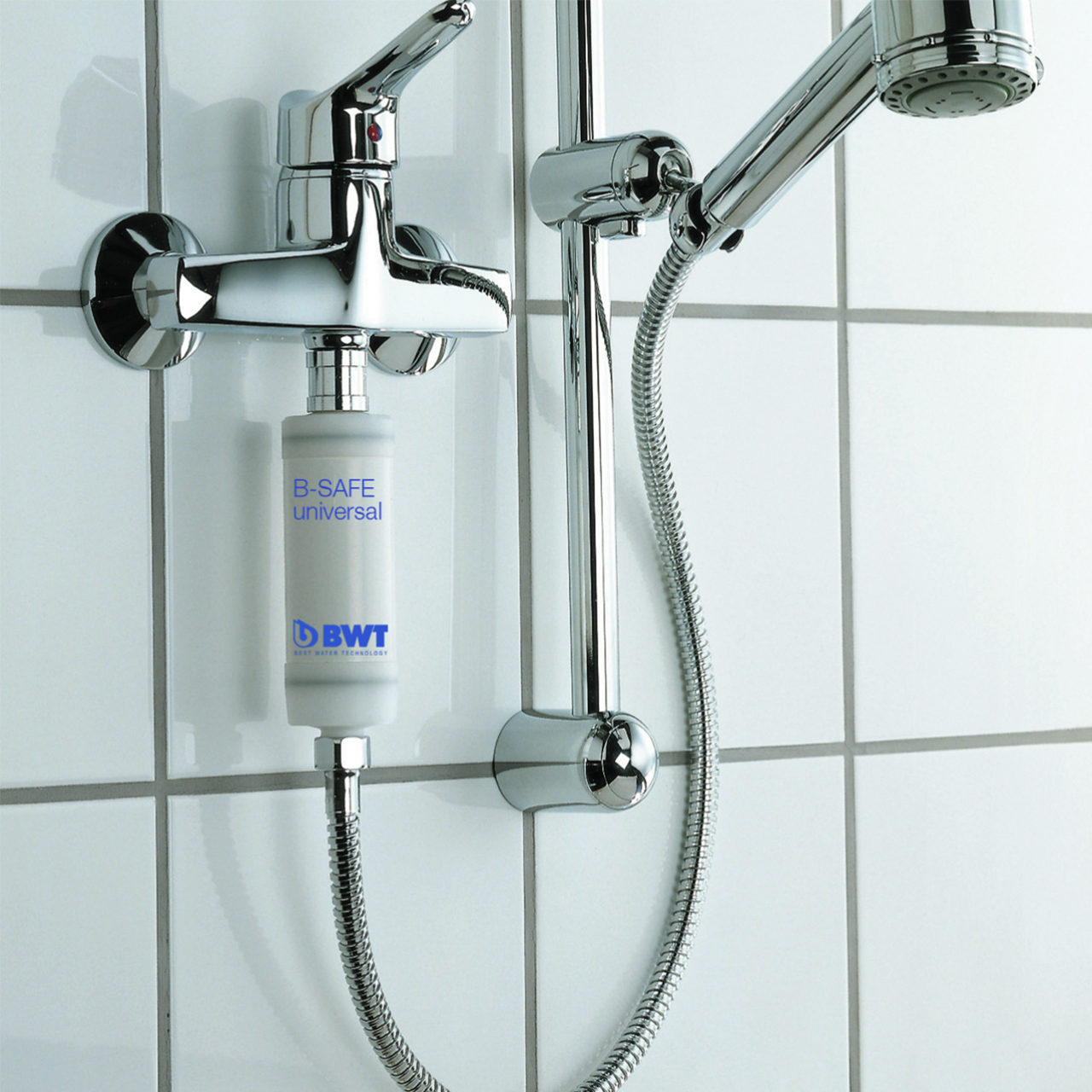 BWT B-Safe filter sat på en bruser