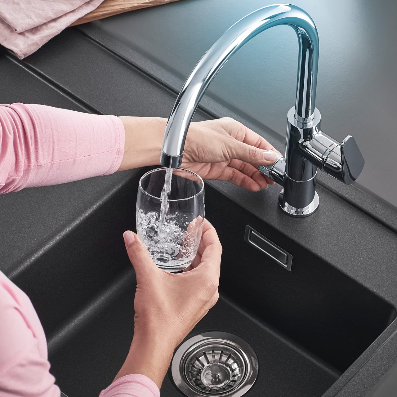 Hochwertiges Design trifft auf praktische Wasserfilterung