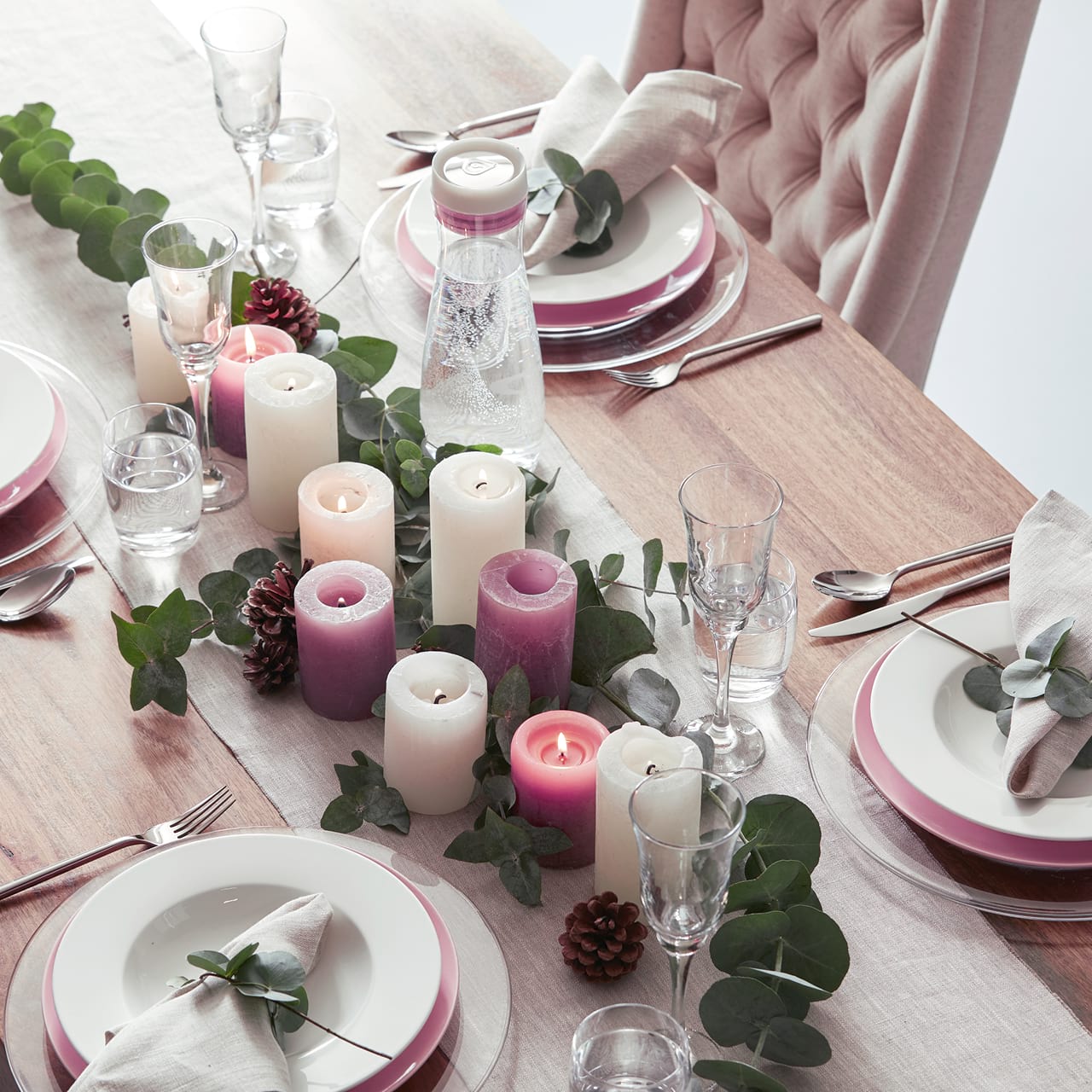 Festive table decoration