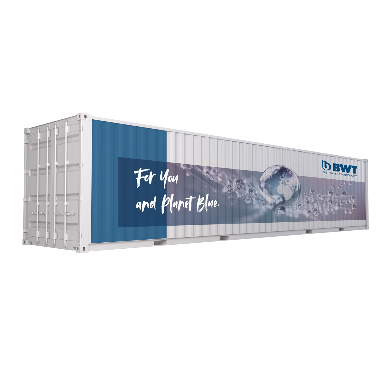 Mit diesem Container kann innert kurzer Zeit spezielles Reinwasser hergestellt werden.