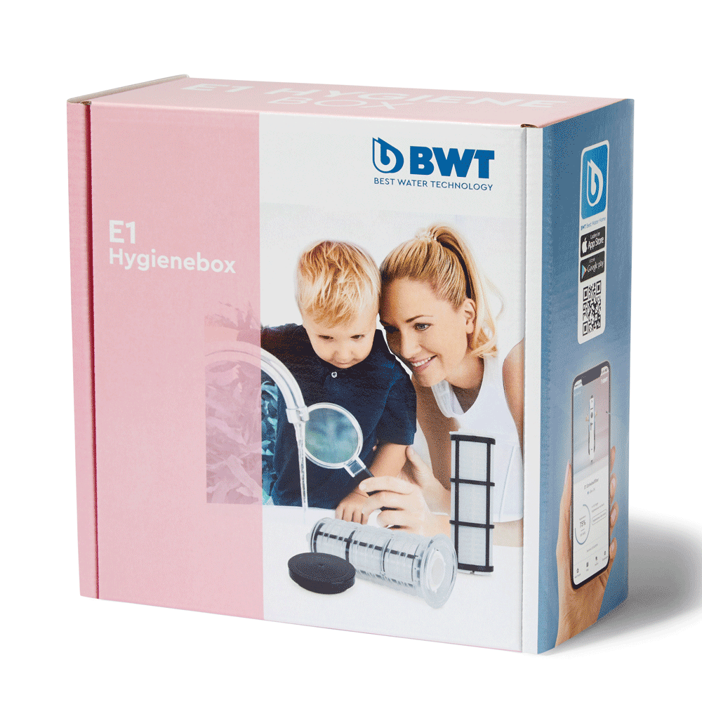 Verpackung der BWT HYgienebox.