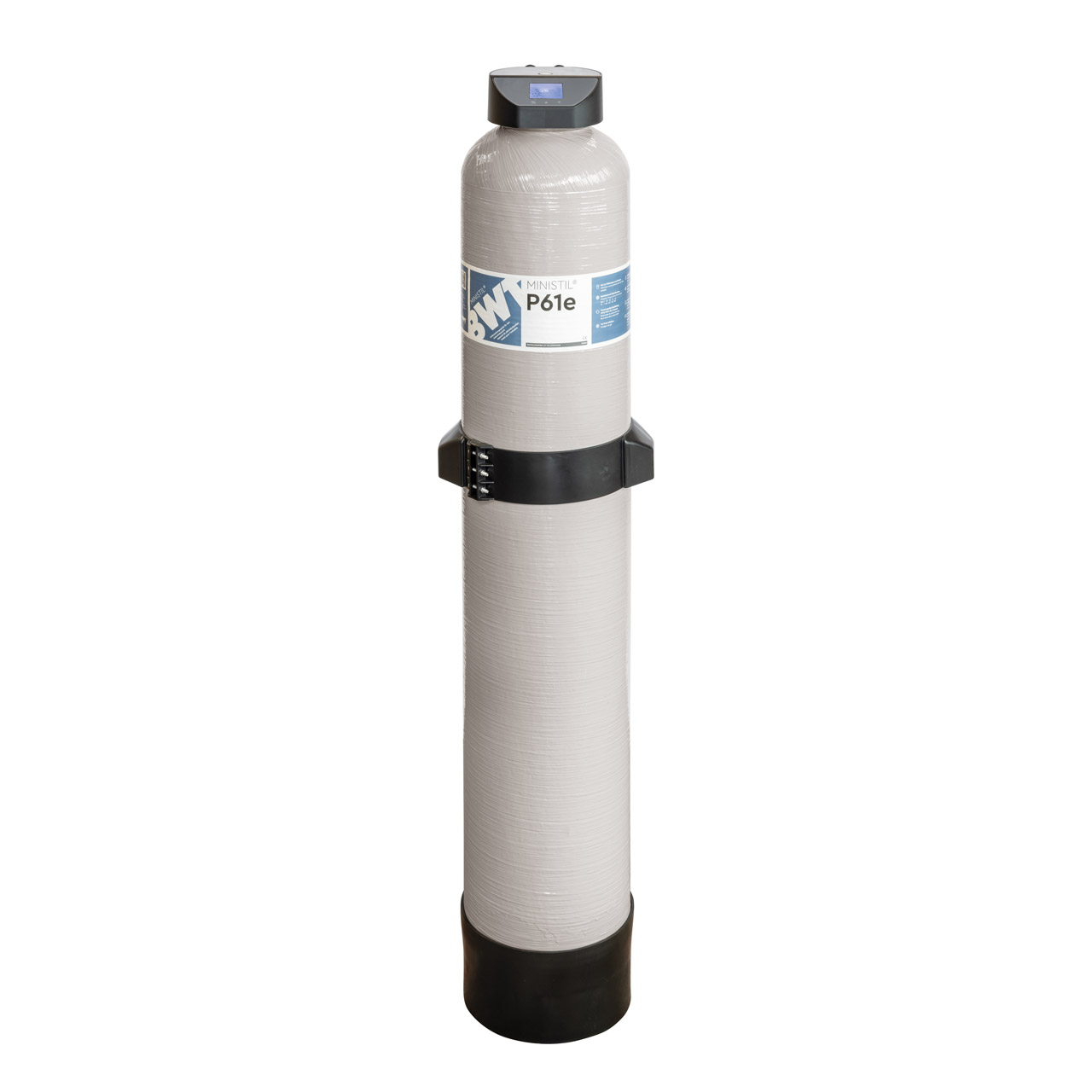 BWT‑Vollentsalzungspatrone mit digitalem Messkopf, freigestellt