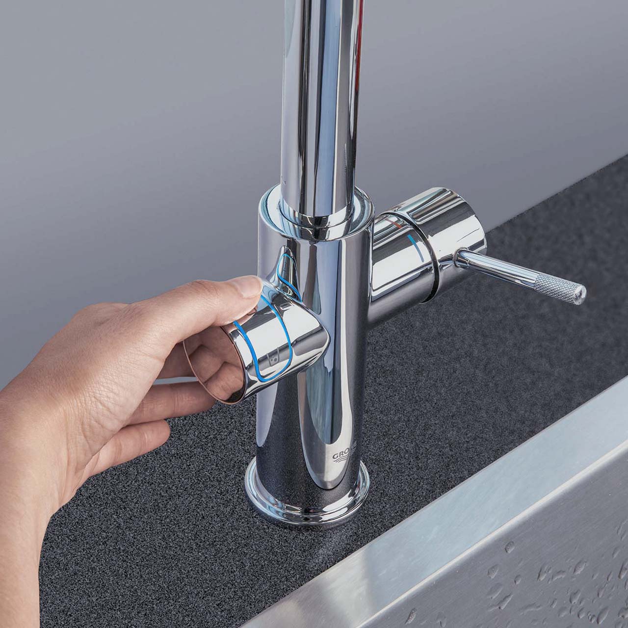 BWT AQA drink Magnesium Mineralizer Küchenarmatur mit Filter, Anzeige stilles Wasser