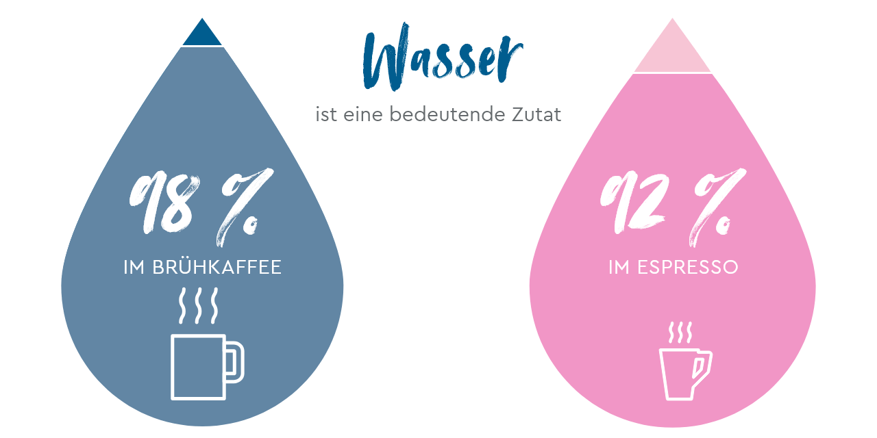 Infografik Wasser als bedeutende Zutat
