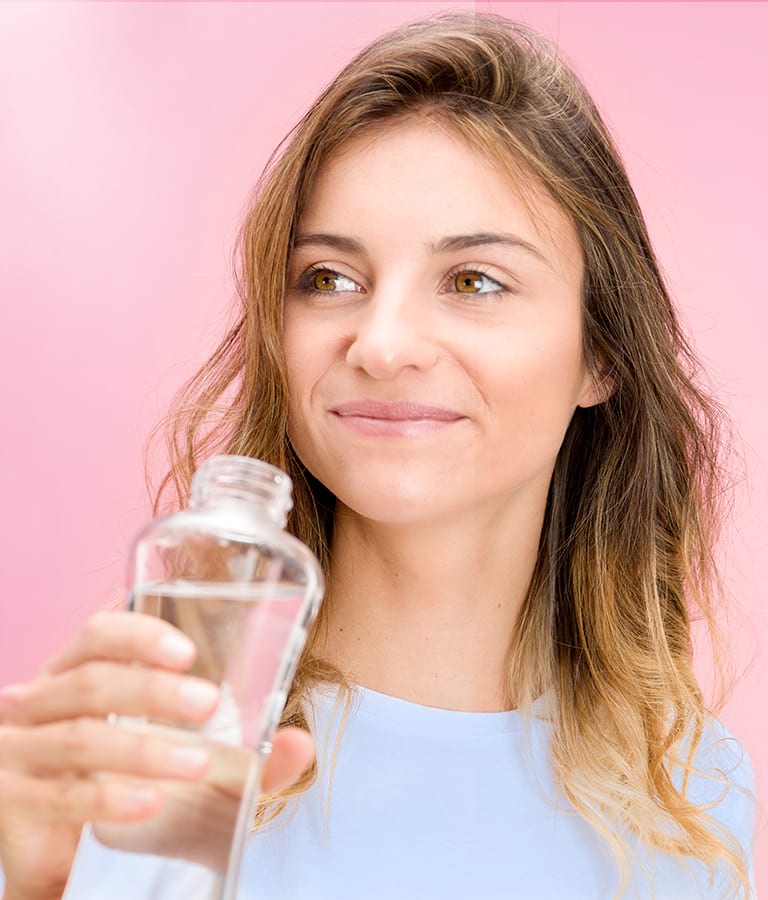 Girl drinking water