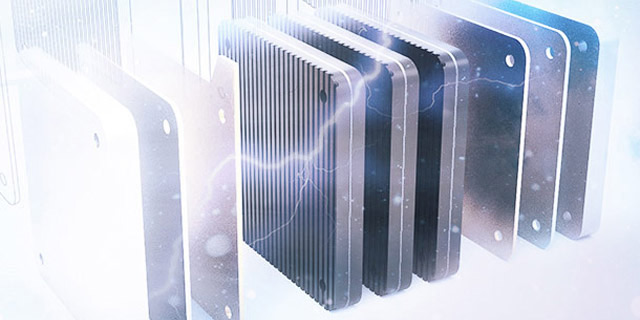 Layers of a hydrogen fuel cell