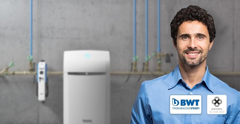 Installer in front of BWT products