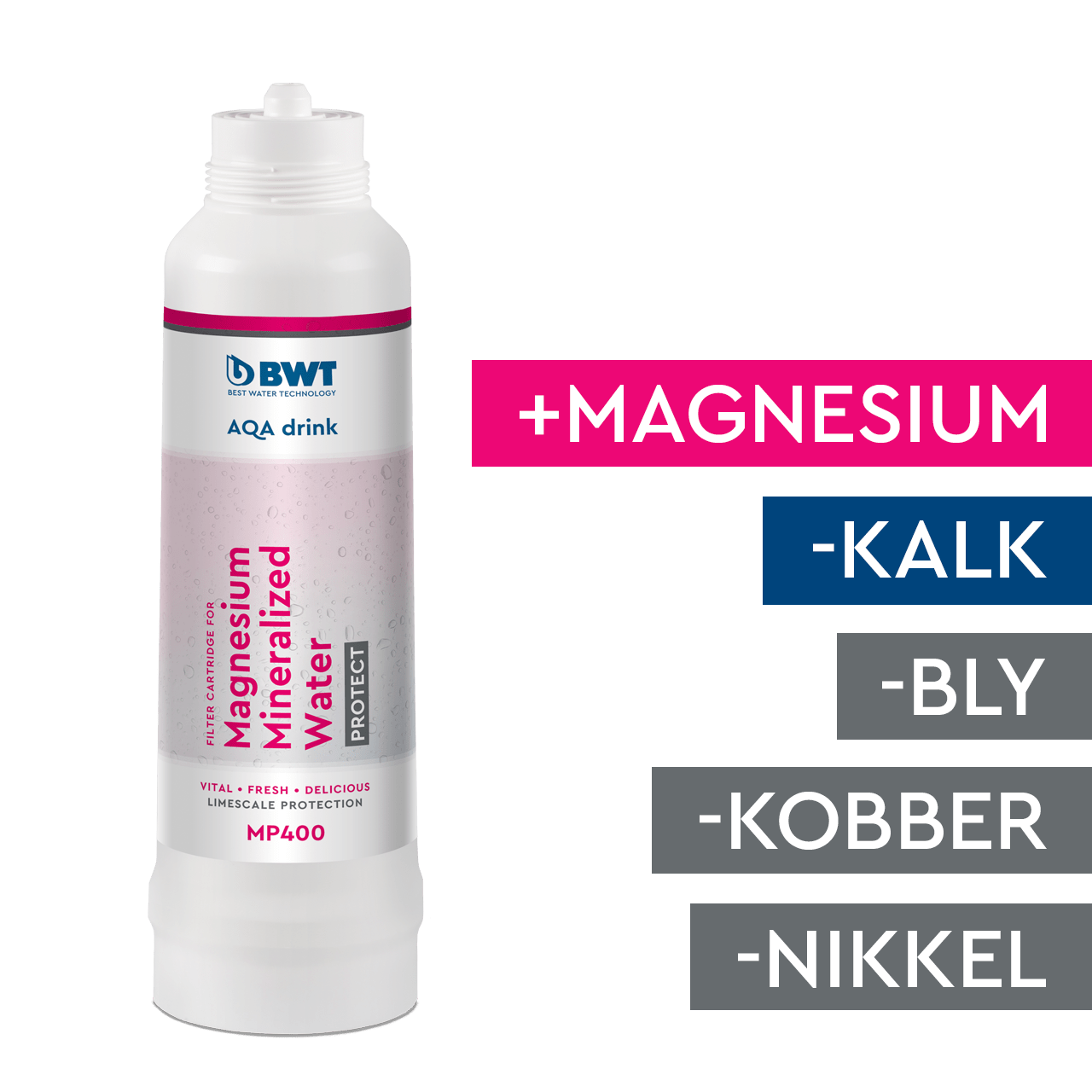 aqa drink, vandfilter, mp400, kalkfilter