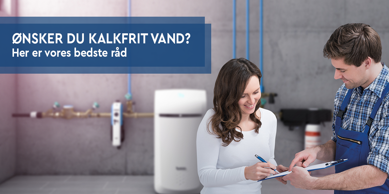 Mand og kvinde ved blødgøringsanlæg