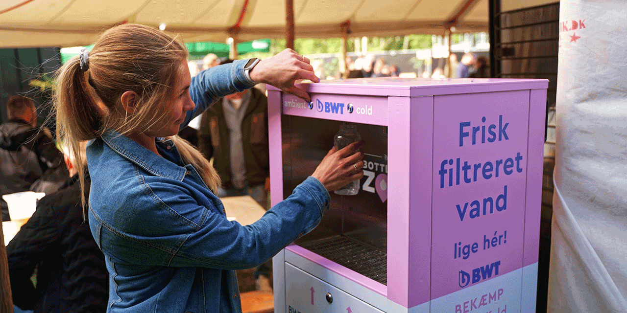 Filtreret BWT vand til festivalgæster