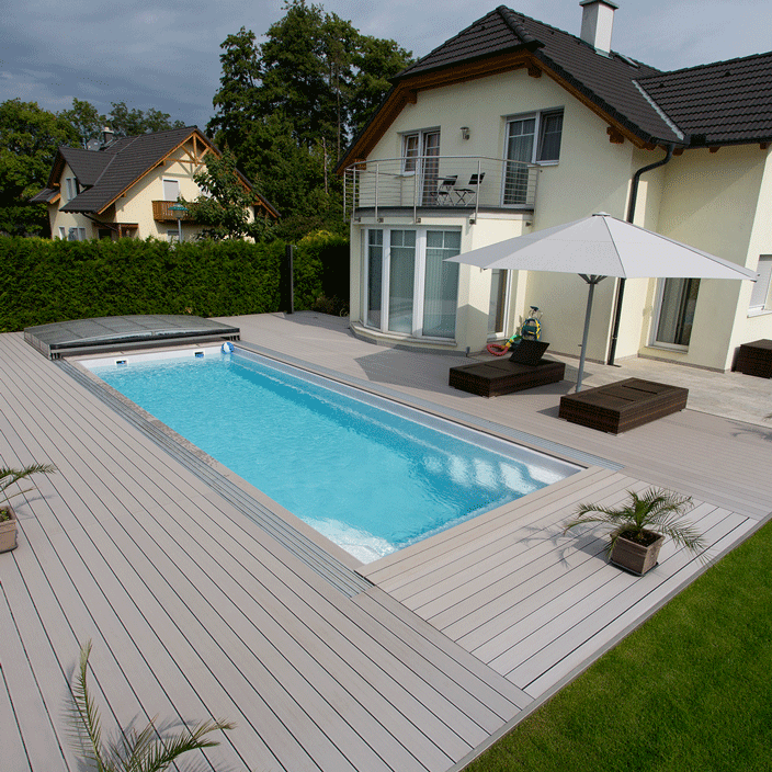 Monaco pool 850 fra BWT i steel grey