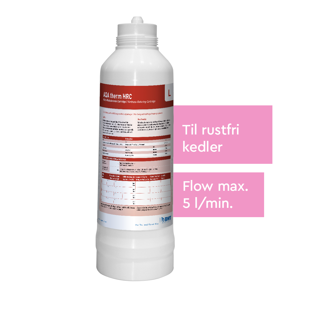 BWT Aqa therm HRC-L til aluminiumskedler, max. flow 5 l/min 