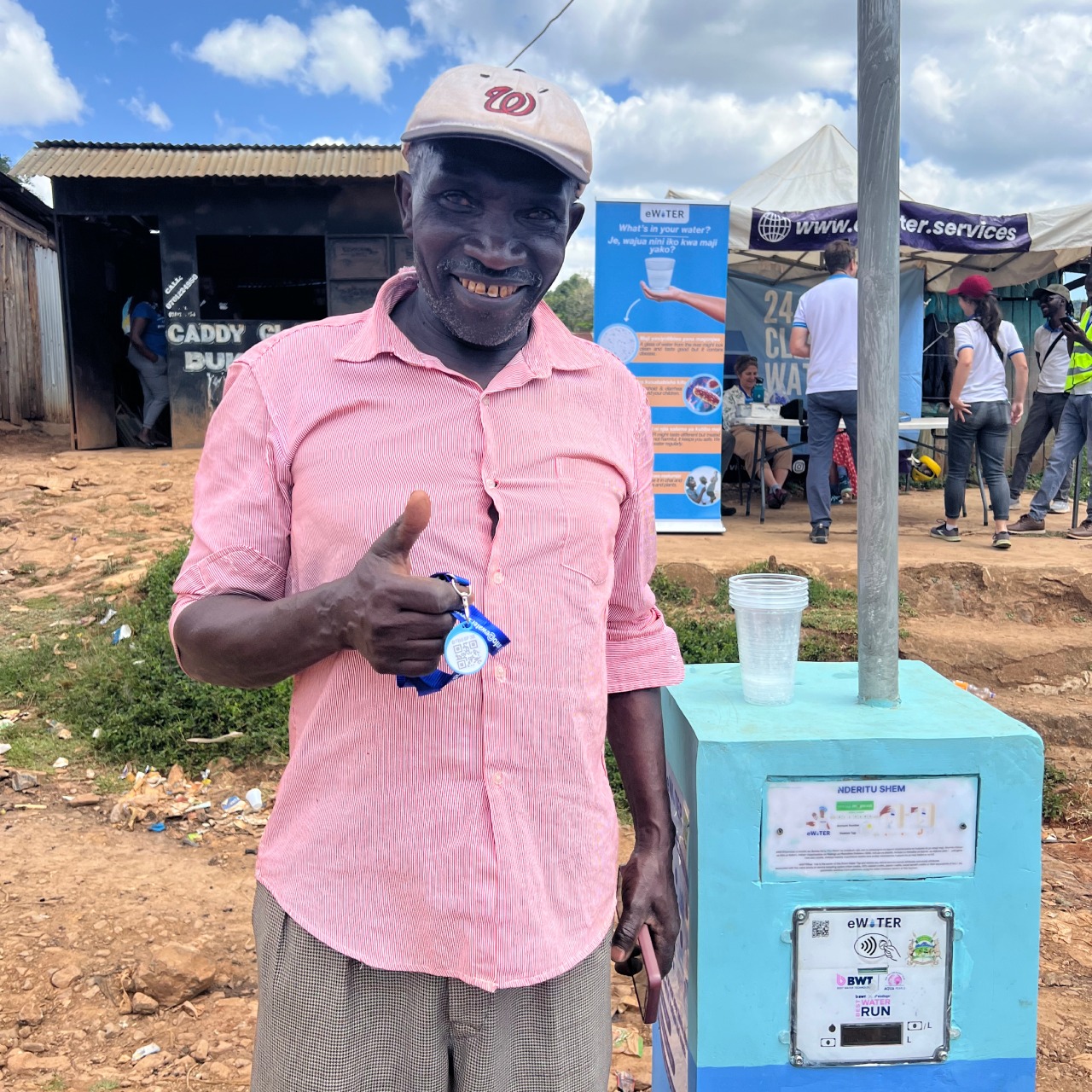 New Best Water Run tap in Karandi, Kenya