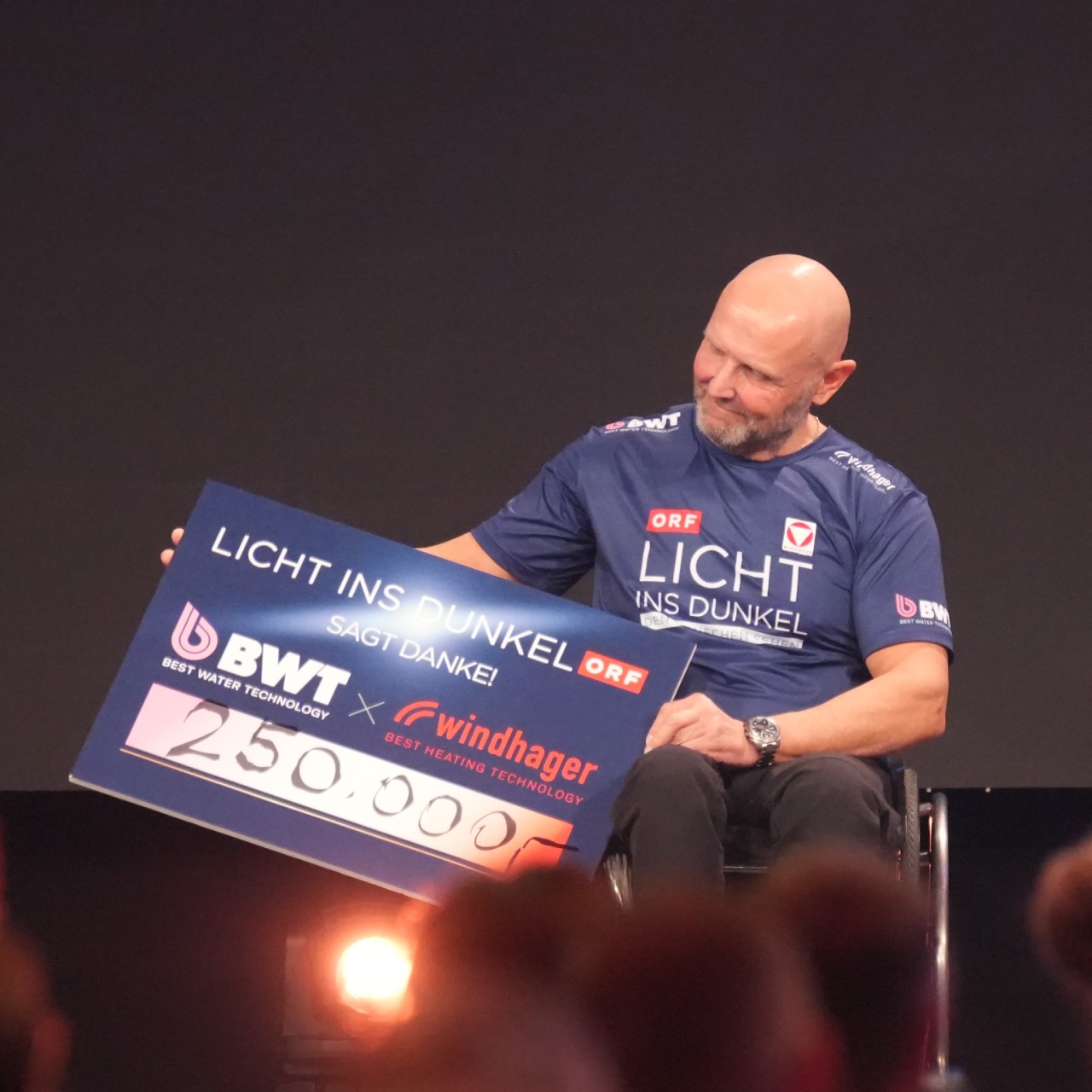BWT and Windhager donate 250.000 € at Licht ins Dunkel Gala