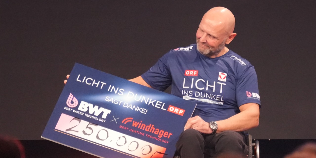 BWT and Windhager donate 250.000 € for Licht ins Dunkel