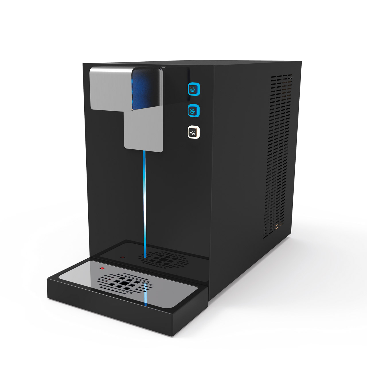 Fontaine à eau noire pour une table