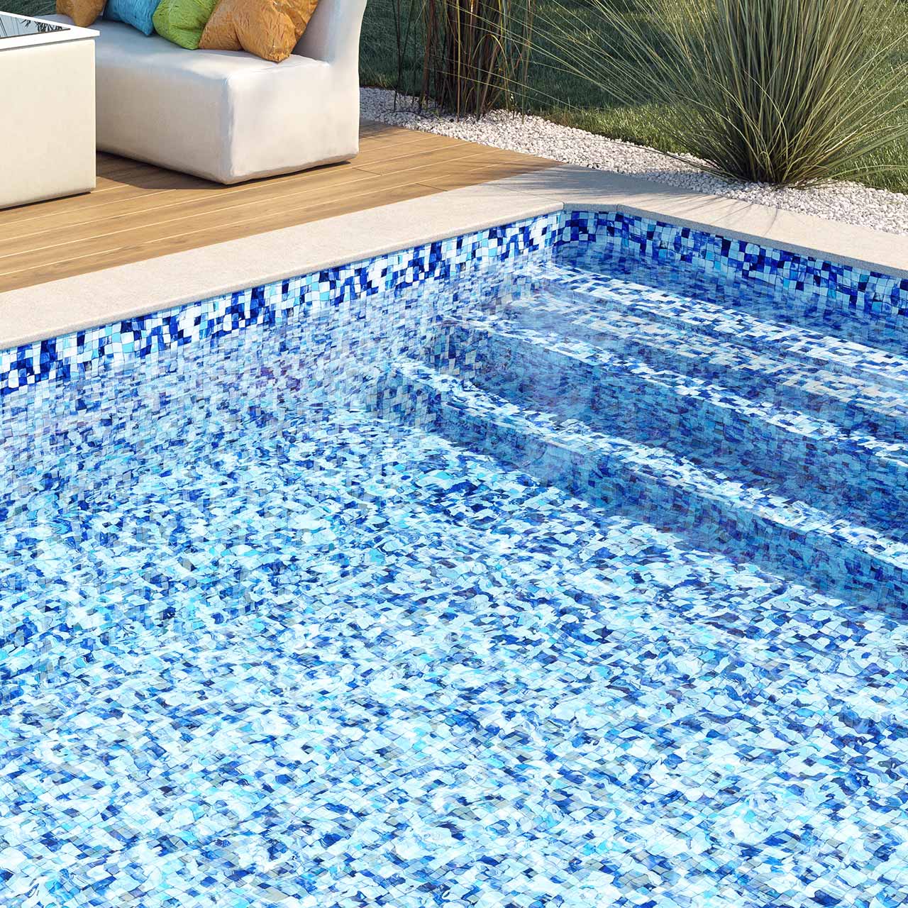 Liner à motif pour piscine