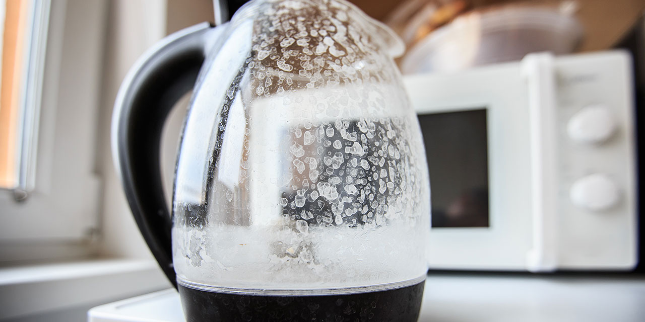 Bouilloire entartrée