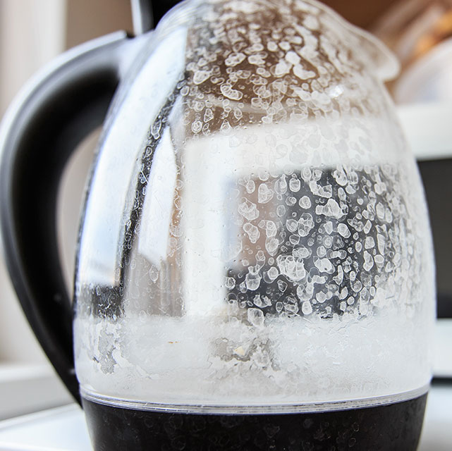 Bouilloire entartrée