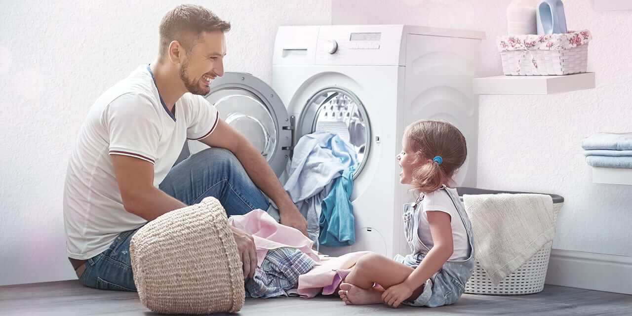 lave-linge-père-fille