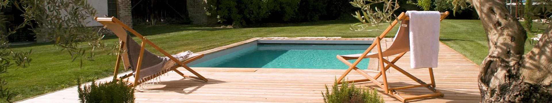 Bannière piscines bois