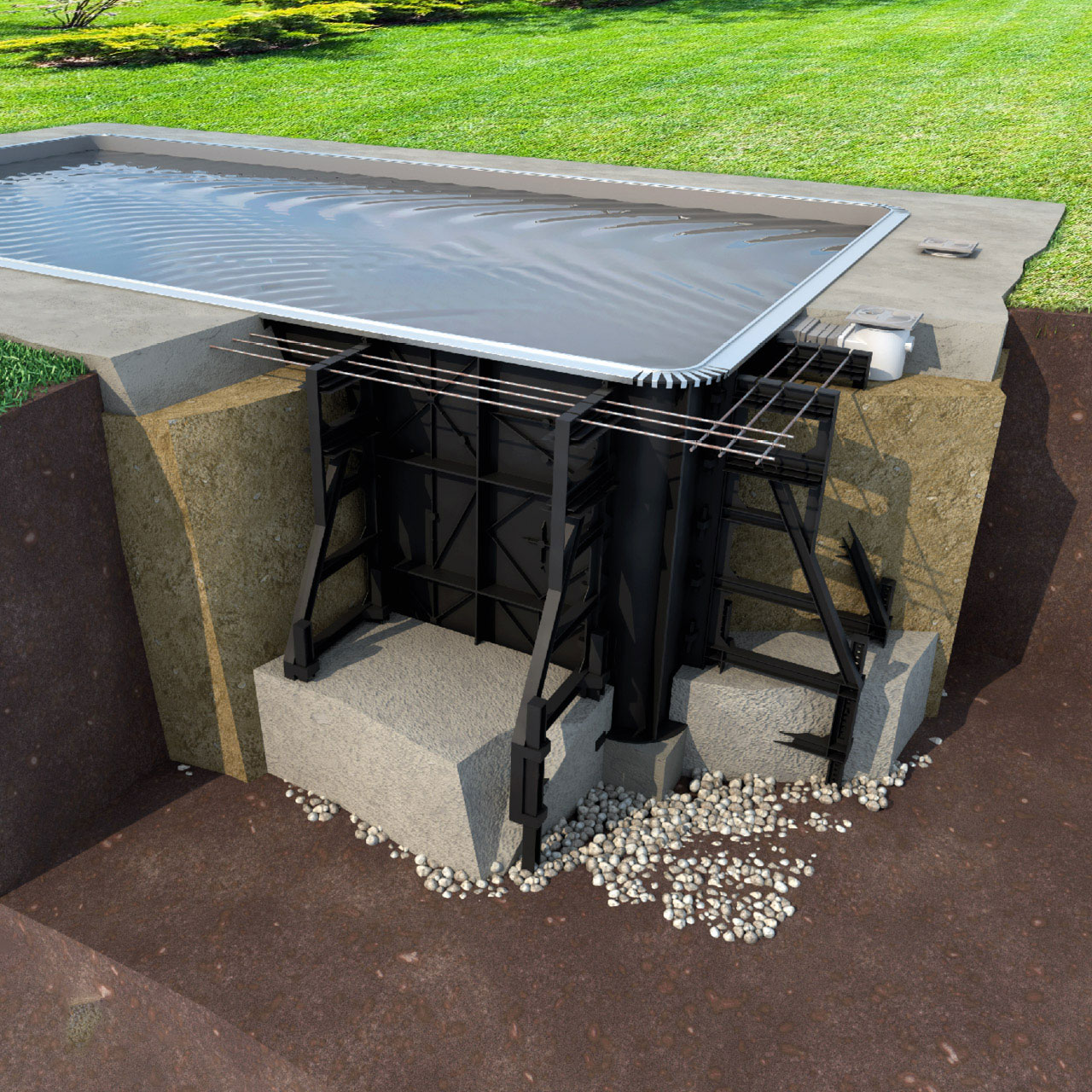 Piscine en kit Paradis Bleu