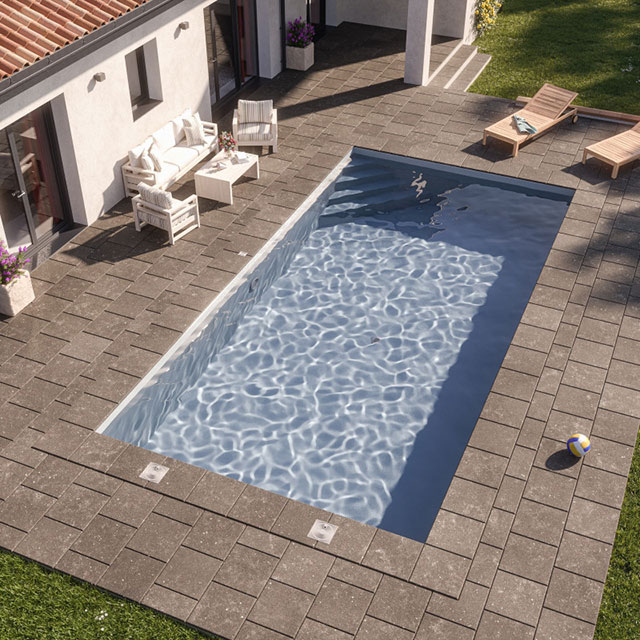 Modèle de piscine en kit polystyrène 