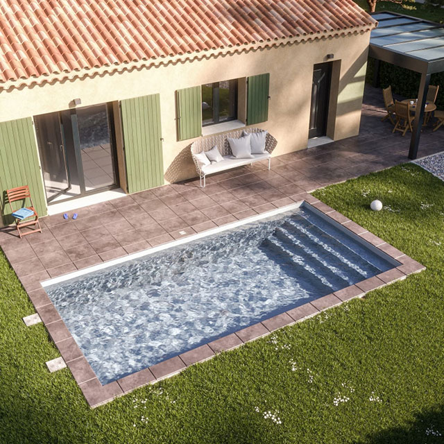 Piscine en kit polystyrène