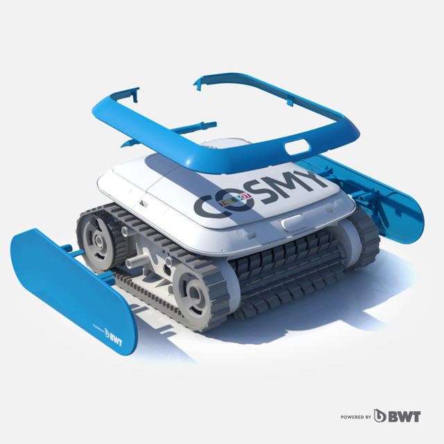 Robot piscine fond parois ligne d'eau BWT COSMY the bot 150