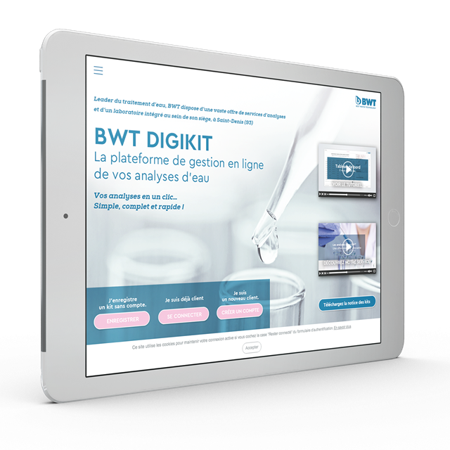 Kit d'analyse d'eau de forage et de puisage - BWT SoluTECH