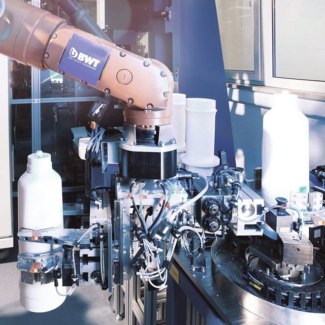 Robot in production line