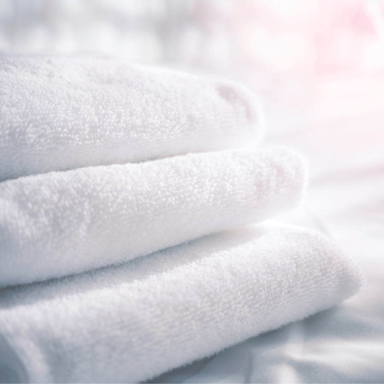 Pihe-puha törölközők lágy vízzel mosva