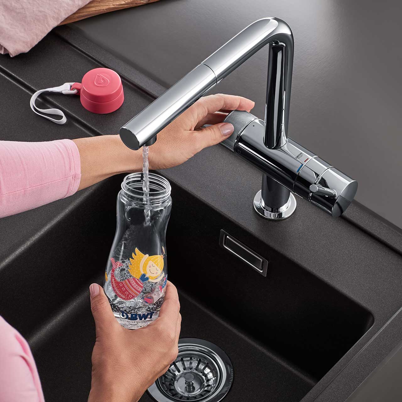 AQA drink, Pure, kit, set, Energy, Joy, Urban, Loft, miscelatore, rubinetto, filtro, depurare, acqua, casa